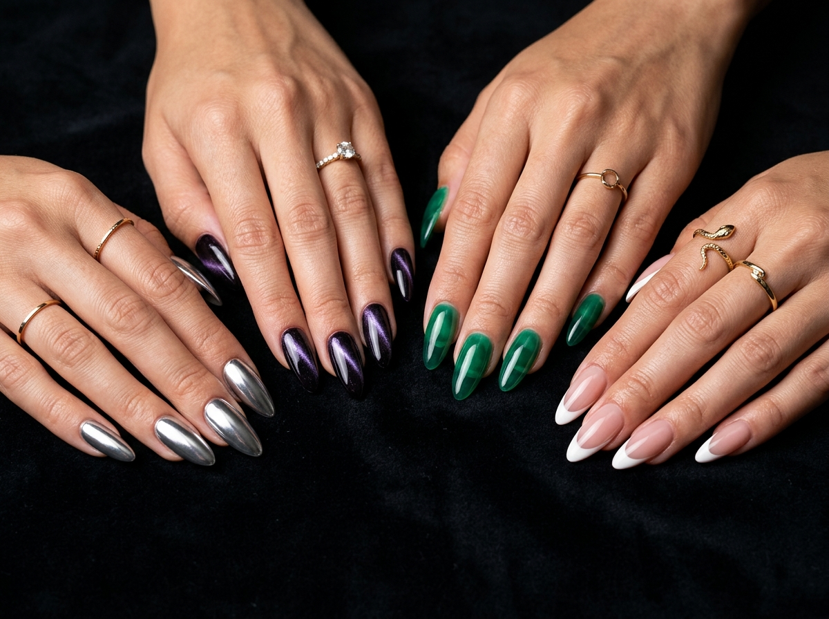 Tendencias de uñas 2026: chrome, cat eye, jelly y french tips renovadas