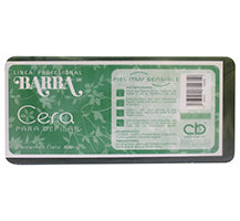 Cera Depiladora en Barra Verde En Marqueta Piel Muy Sensible - Barba Pro 800 Gr