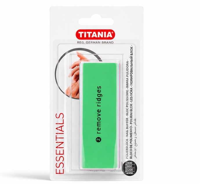 Titania Bloque Pulidor de Uñas 4 lados