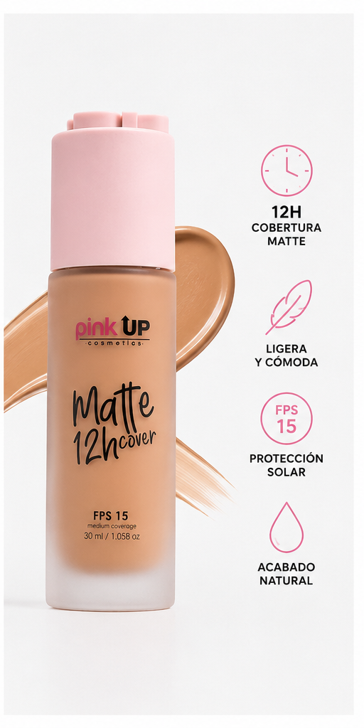 Pink Up Maquillaje Liquido Matte 12 hrs