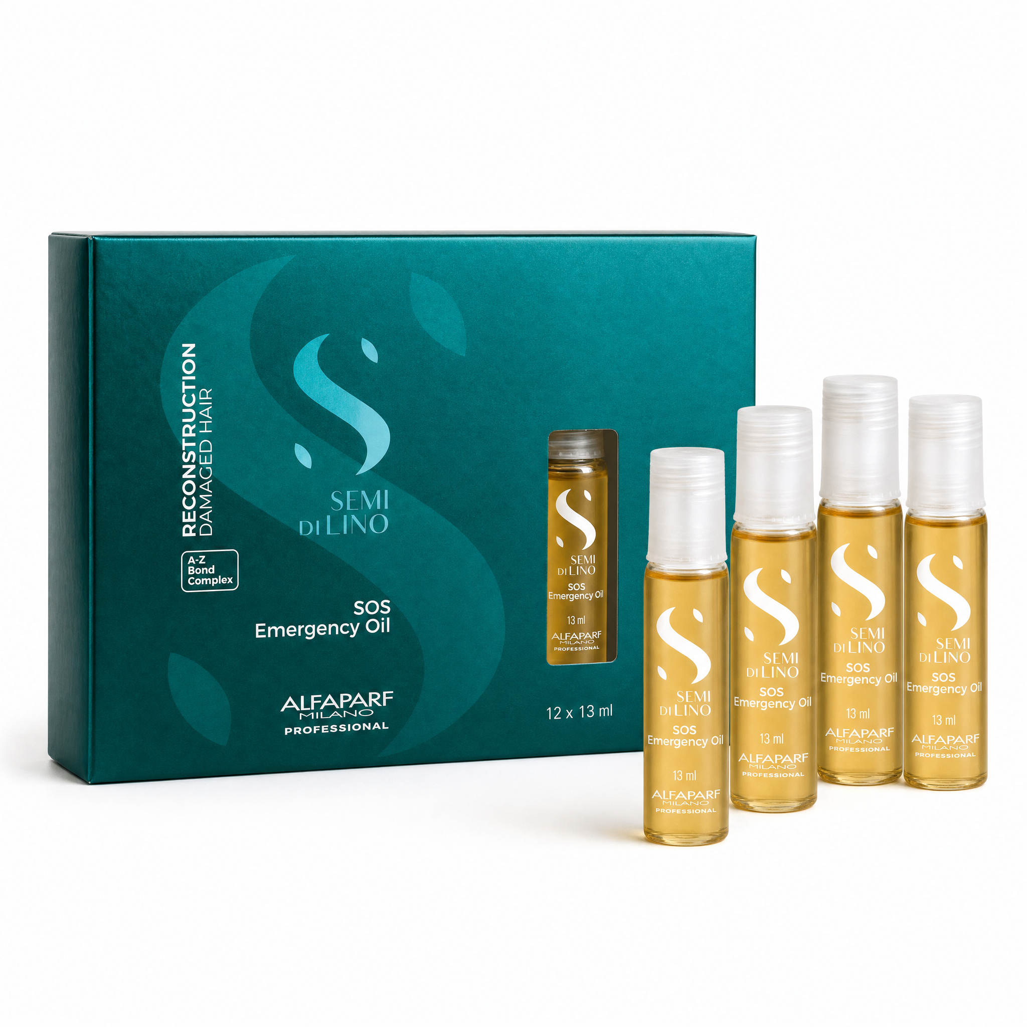 Alfaparf Semi Di Lino Reconstruction Ampolletas SOS Emergency Oil 12 pzas x 13 ml