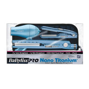 BaBylissPRO Nano Titanium Combo Alaciadora, Mini Alaciadora y Mini Secadora