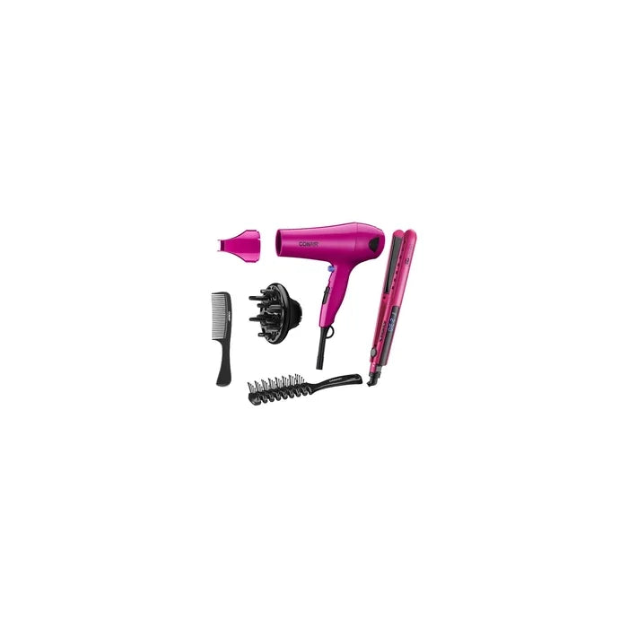 Conair Combo Pink Secadora y Alaciadora