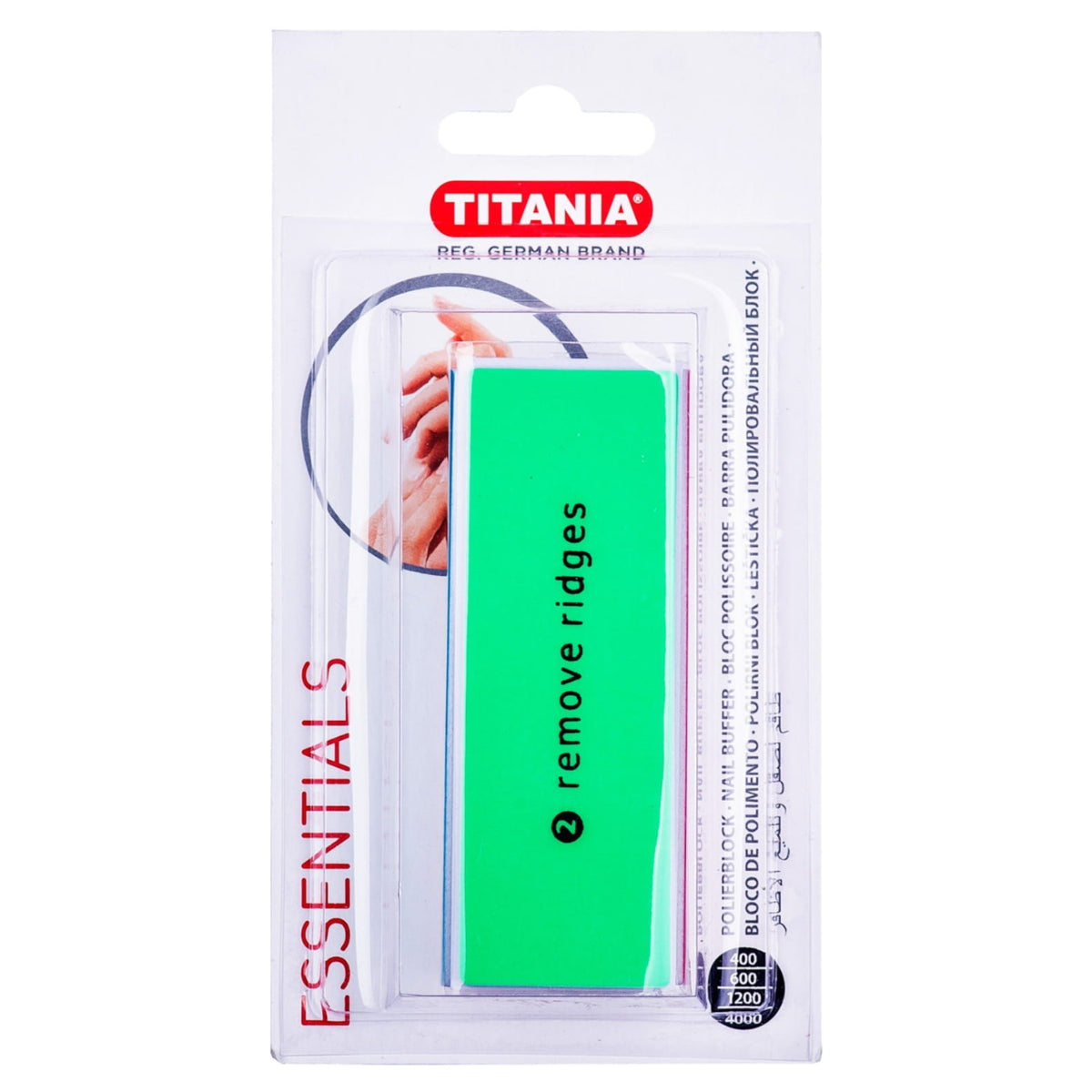 Titania Bloque Pulidor de Uñas 4 lados