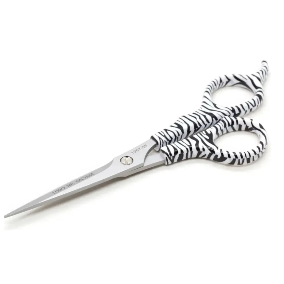 Lobo Professional Tijera Estilista Microdentada Cebra