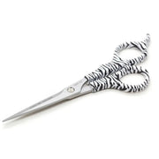 Lobo Professional Tijera Estilista Microdentada Cebra