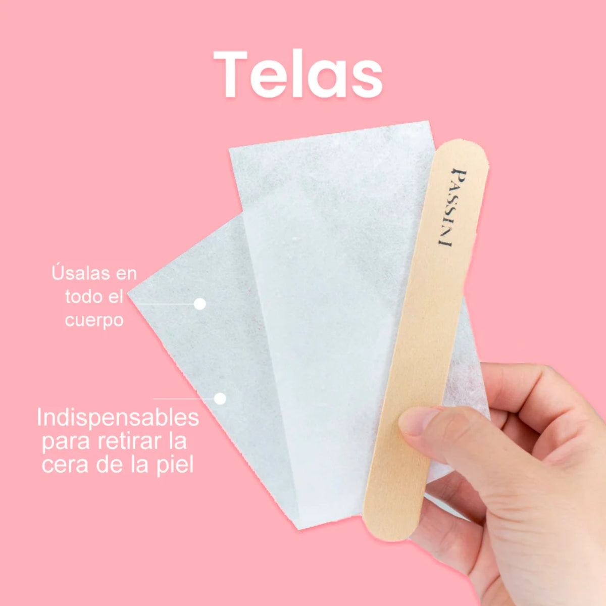 Passini Tela tipo Tejida Blanda 60 pzas