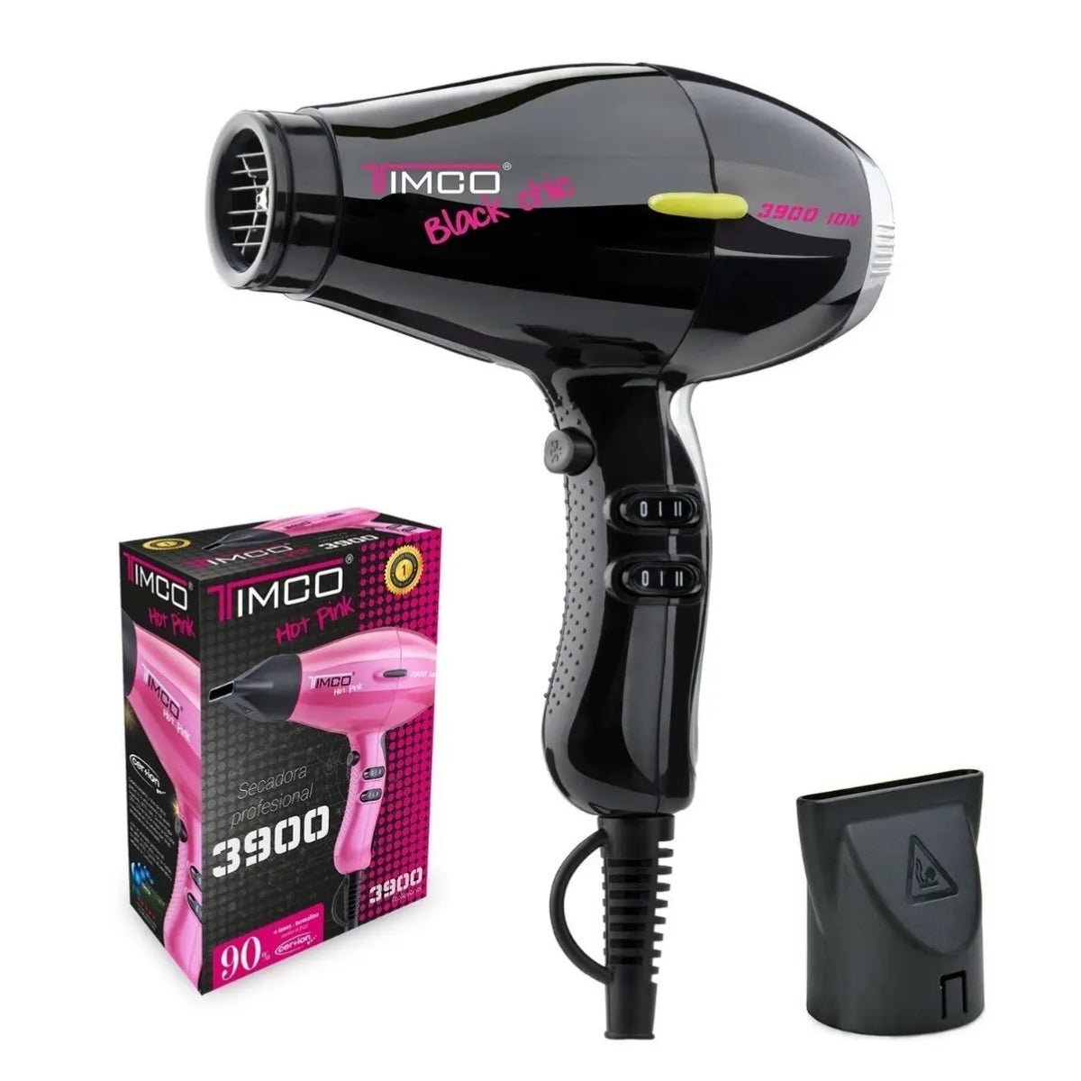 Timco Secadora Profesional 3900 ION Negra