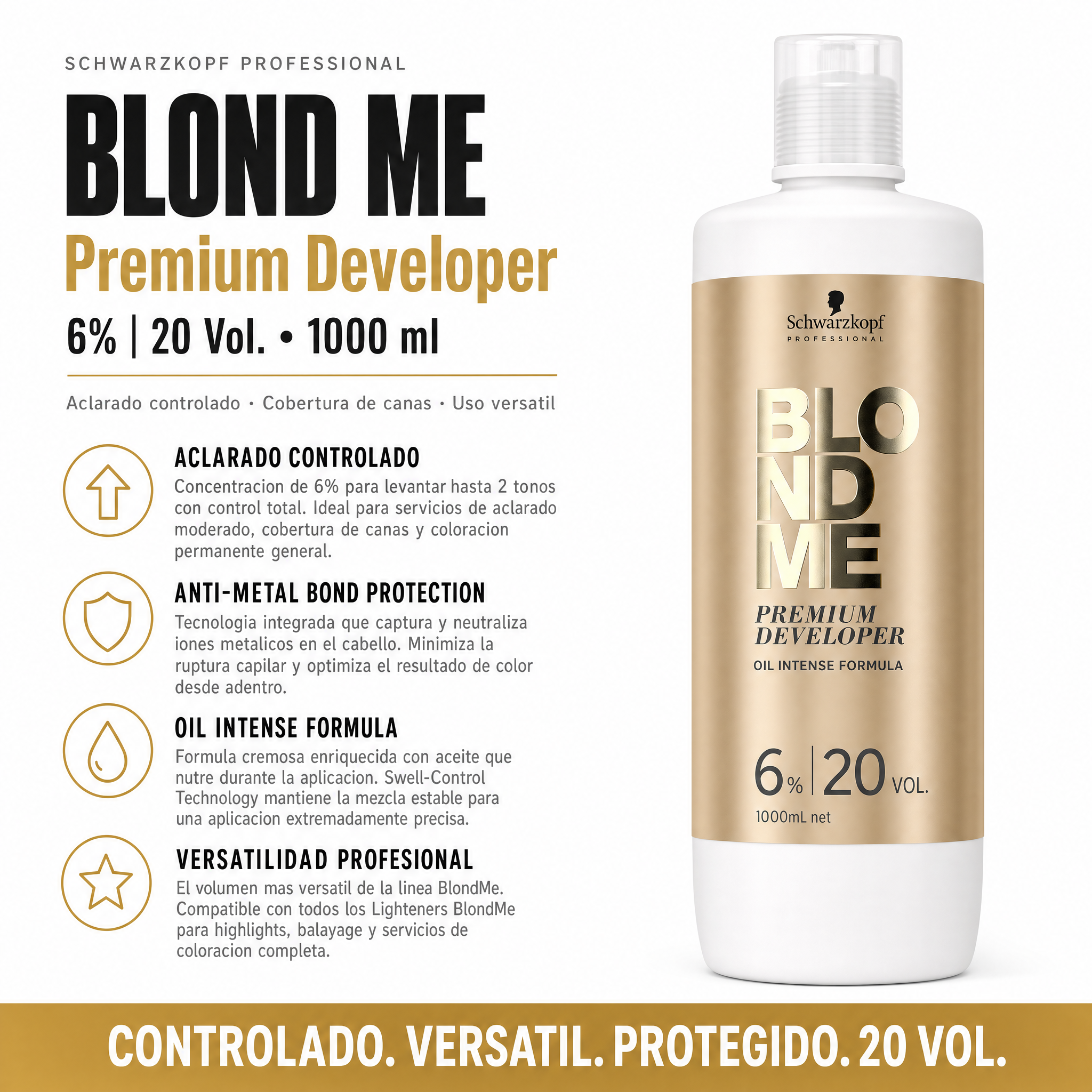 Schwarzkopf BlondMe Premium Developer 32 Vol 6% 1 L