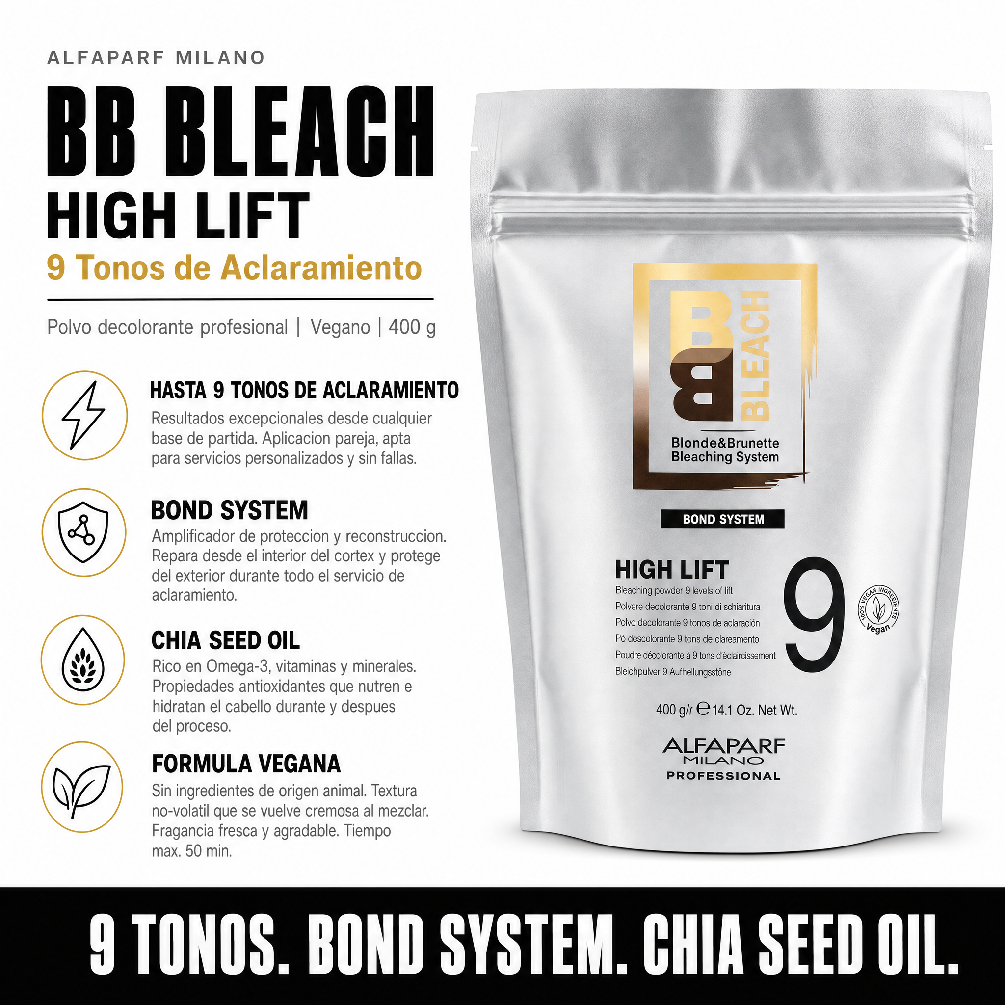 Alfaparf BB Bleach High Lift 9 400 gr
