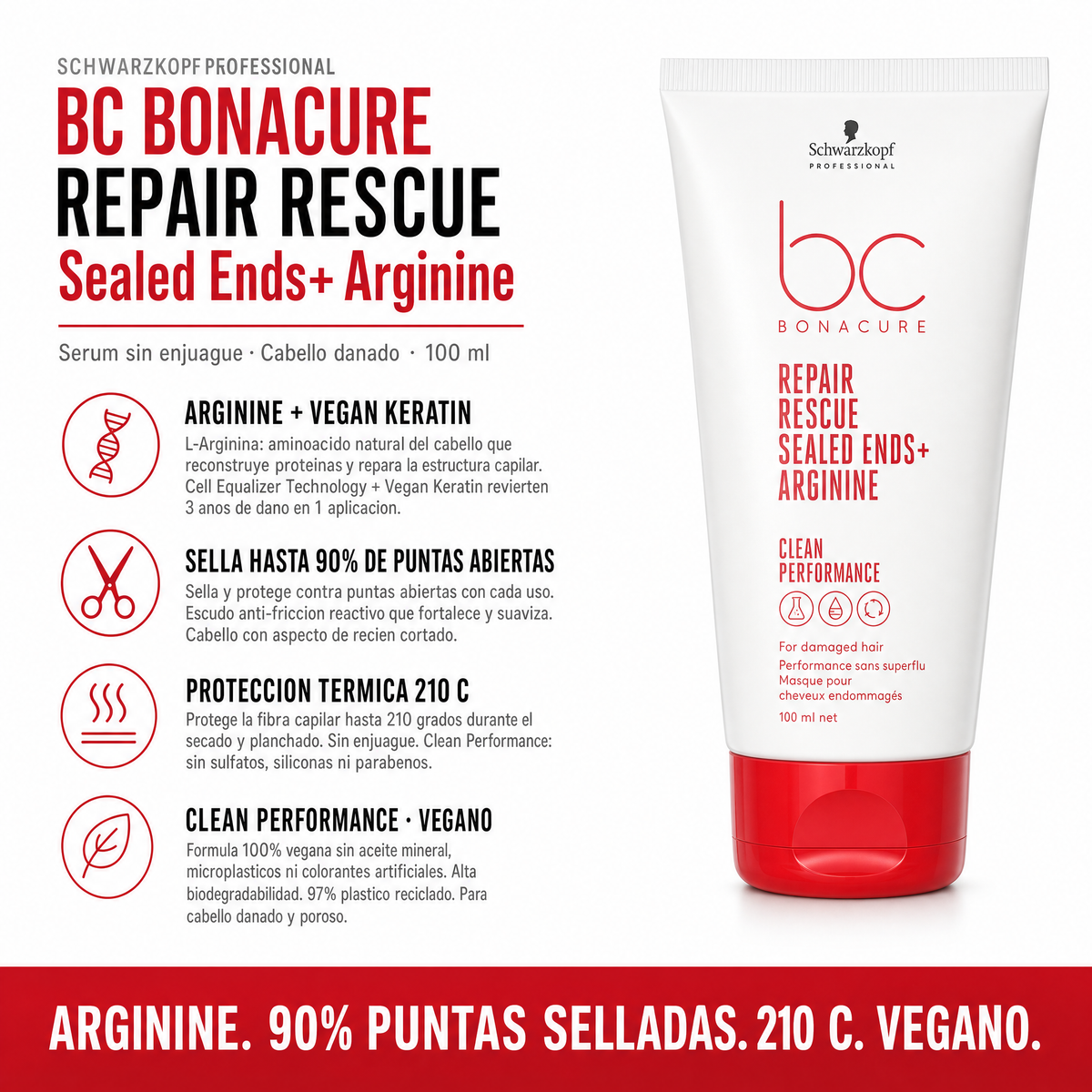 Schwarzkopf Bonacure Repair Rescue Sealed Ends 100 ml