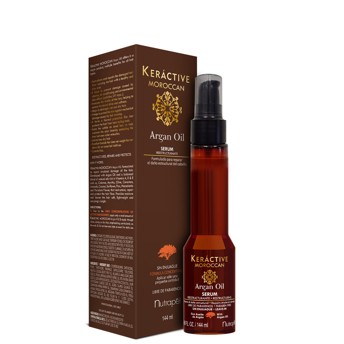 ACEITE PARA CABELLO KERACTIVE MOROCCAN ARGAIN OIL 144 ML