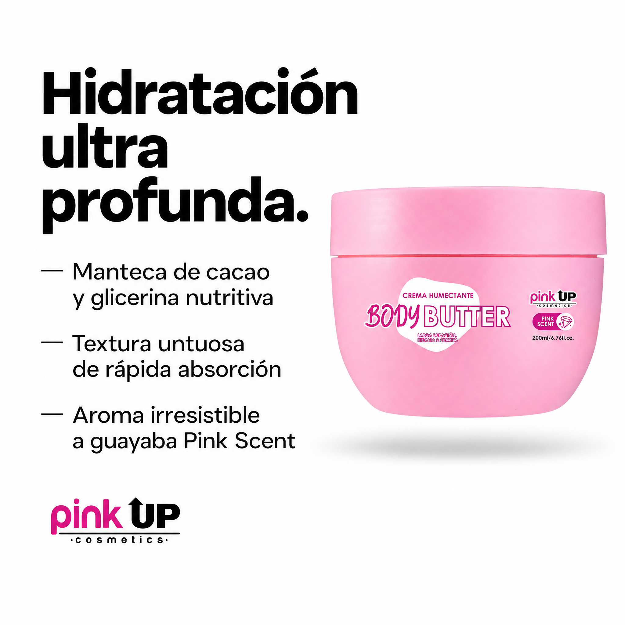 Pink Up Body Butter Crema Corporal Pink Scent 200 ml