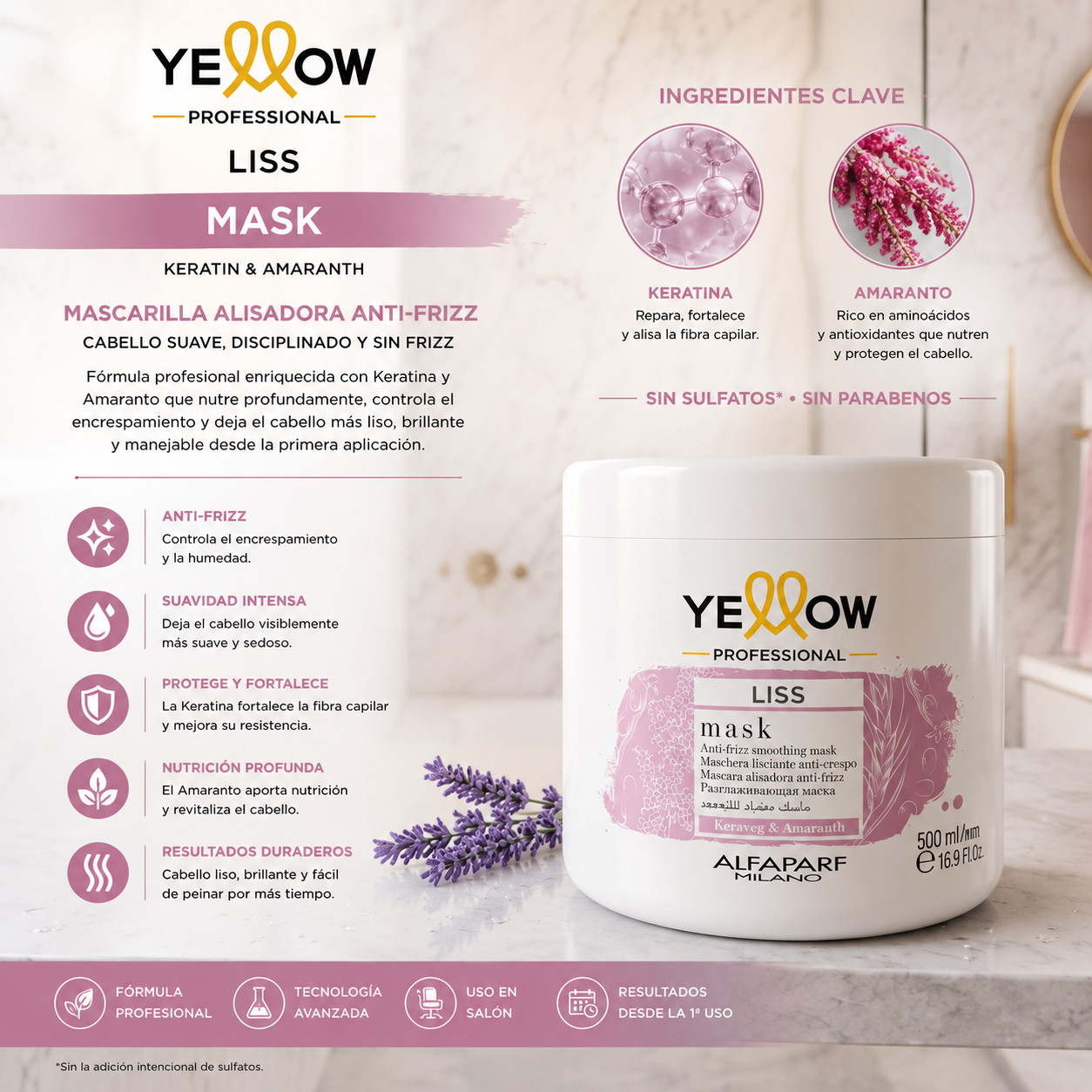 Alfaparf Yellow Liss Mask 500 ml