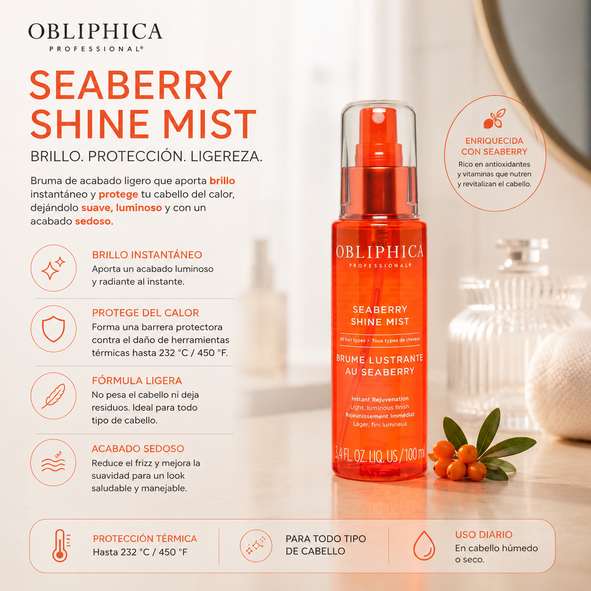 Obliphica Seaberry Shine Mist 100 ml
