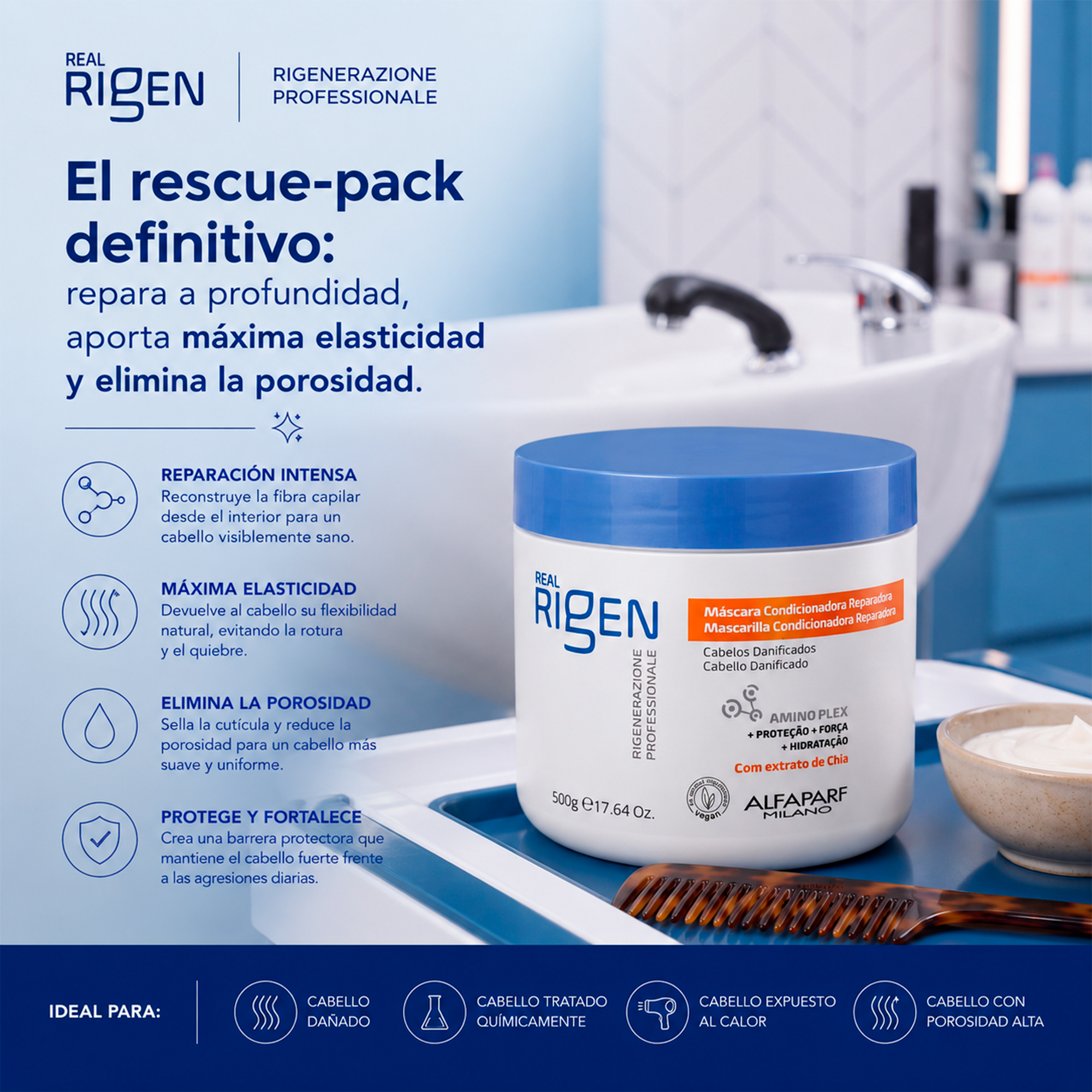 Alfaparf Real Rigen Mascarilla Reparadora
