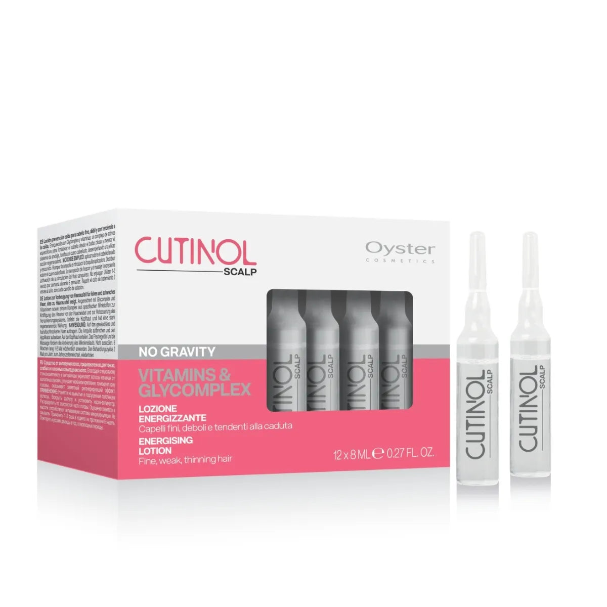 Oyster Cutinol Scalp No gravity Ampolletas 11 pzas x 8 ml