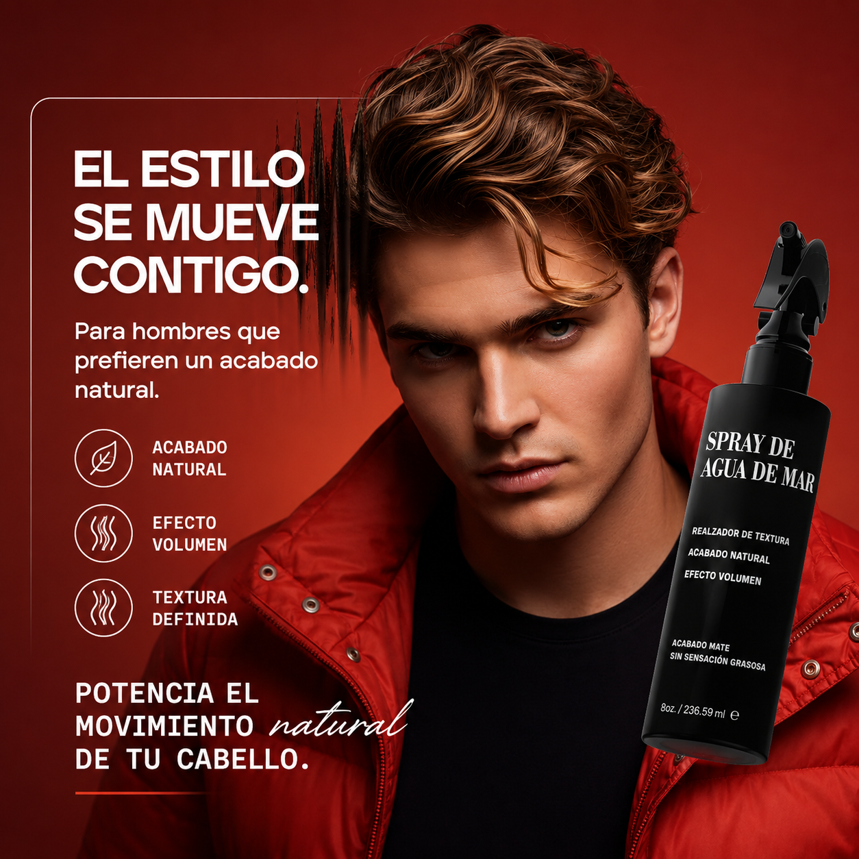 Pacinos Sea Salt Spray 236.59 ml