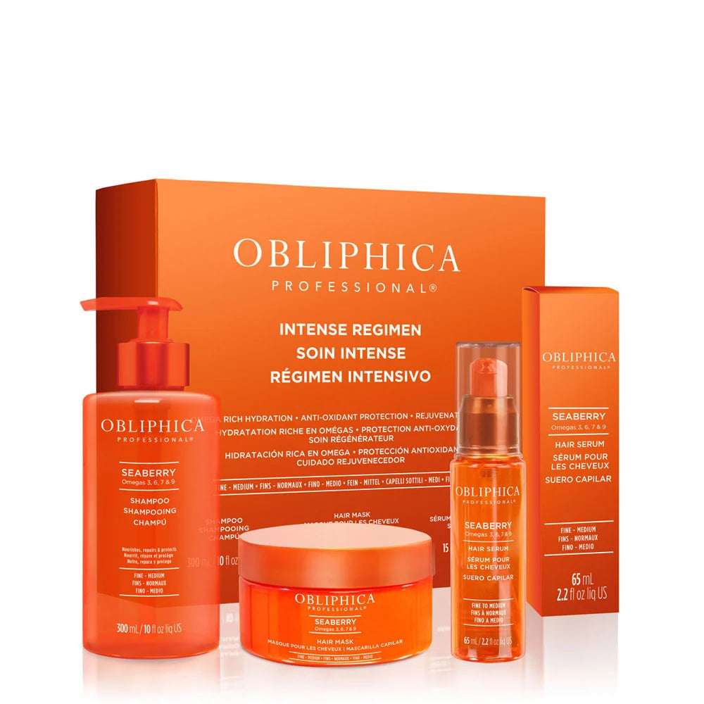 Obliphica Seaberry Colección Volumen y Cuerpo Cabello Fino a Medio 3 Pzas