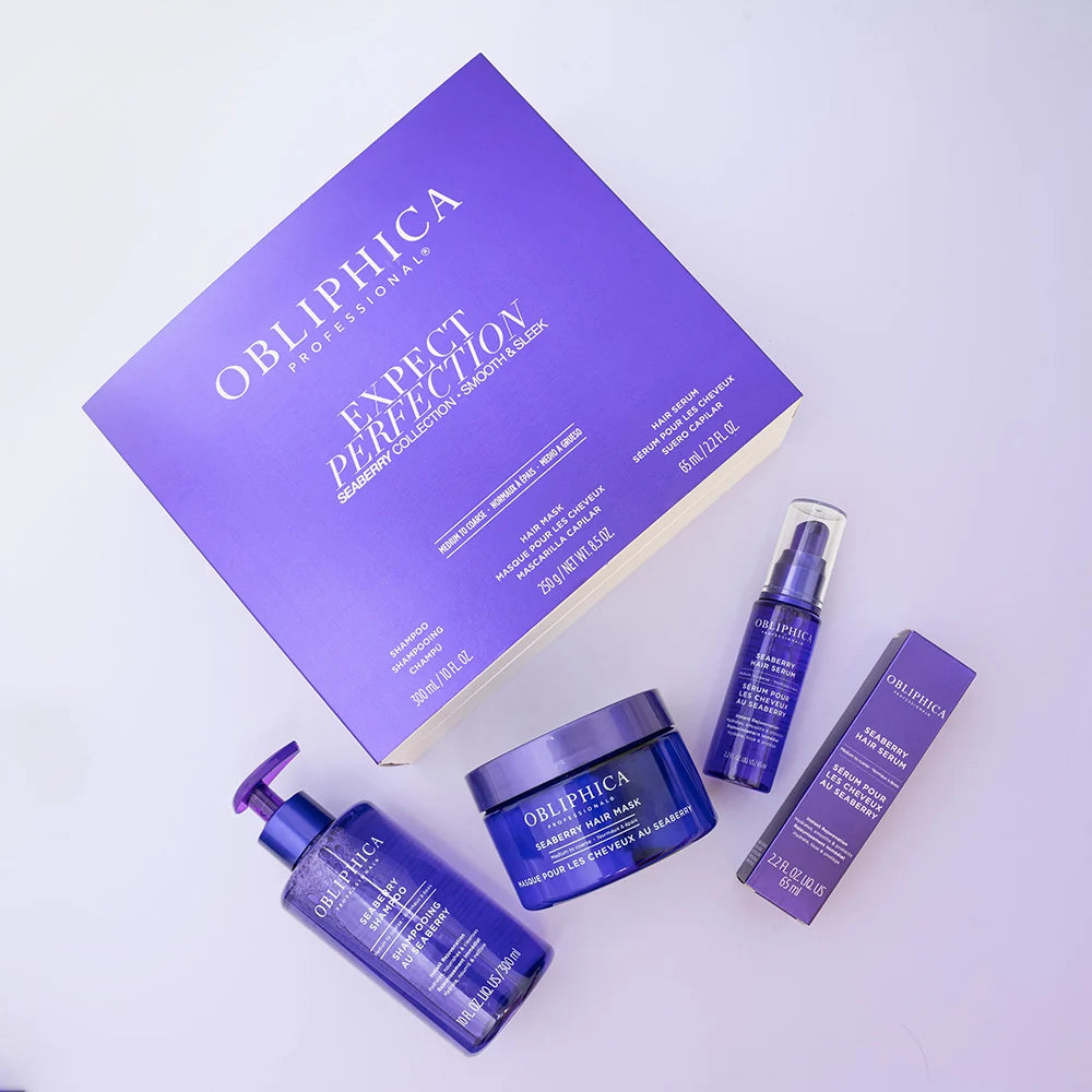 Obliphica Seaberry Colección Suavidad y Control Cabello Medio a Grueso 3 Pzas