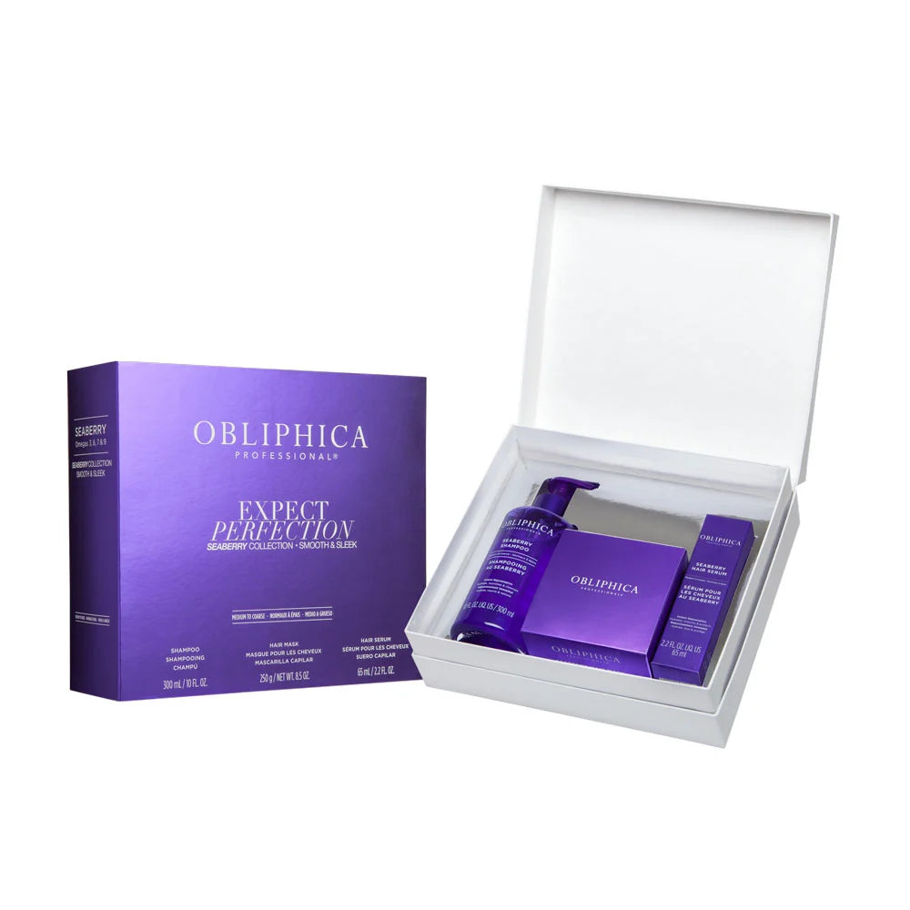 Obliphica Seaberry Colección Suavidad y Control Cabello Medio a Grueso 3 Pzas