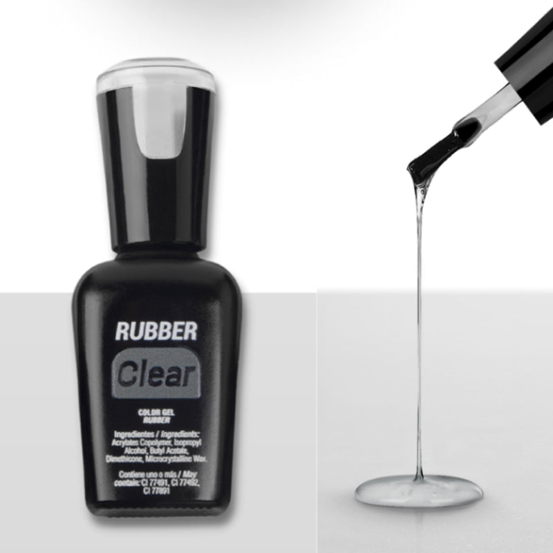 COLOR GEL 005 RUBBER CLEAR 15 ML - ORGANIC NAILS