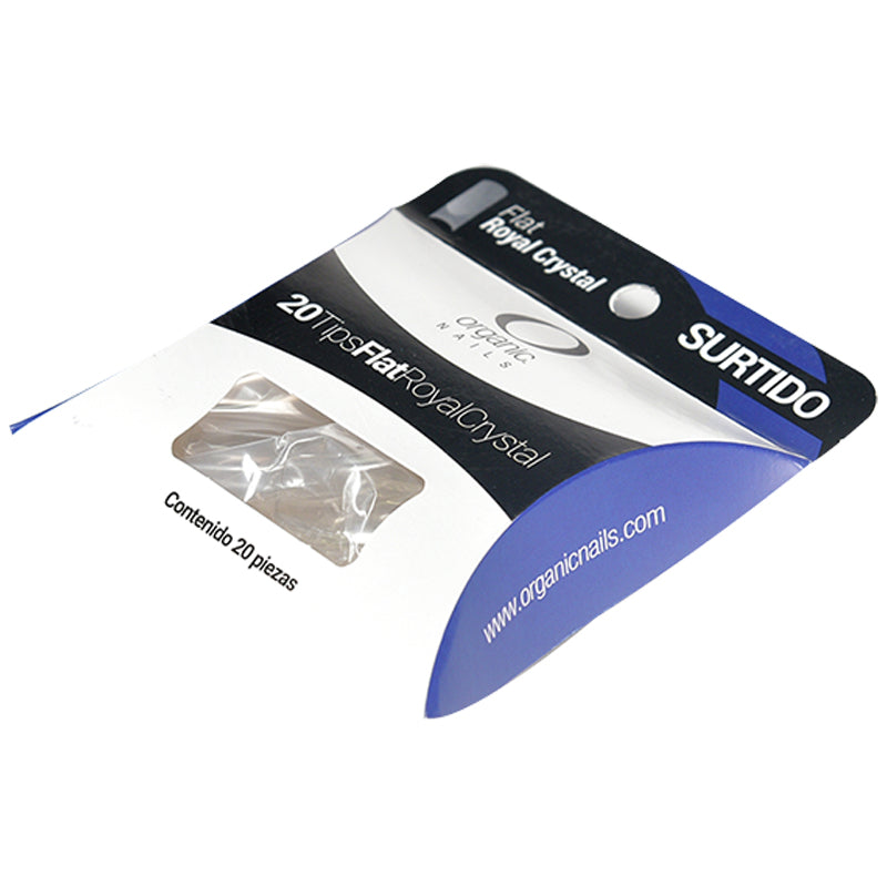 TIPS FLAT ROYAL CRYSTAL SURTIDO 20 PZS