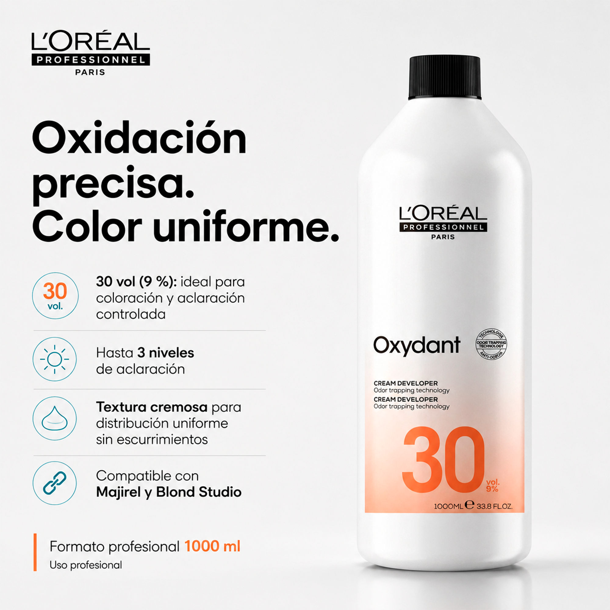 L'Oréal Professionnel Oxidante en Crema 30 Vol 1 L