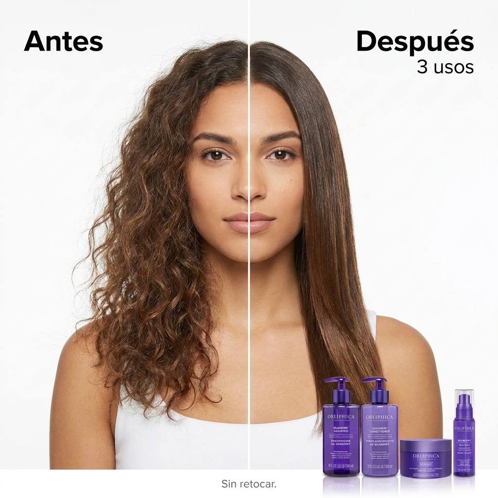 Obliphica Seaberry Crema Hidratante Sin Enjuague Cabello Medio a Grueso