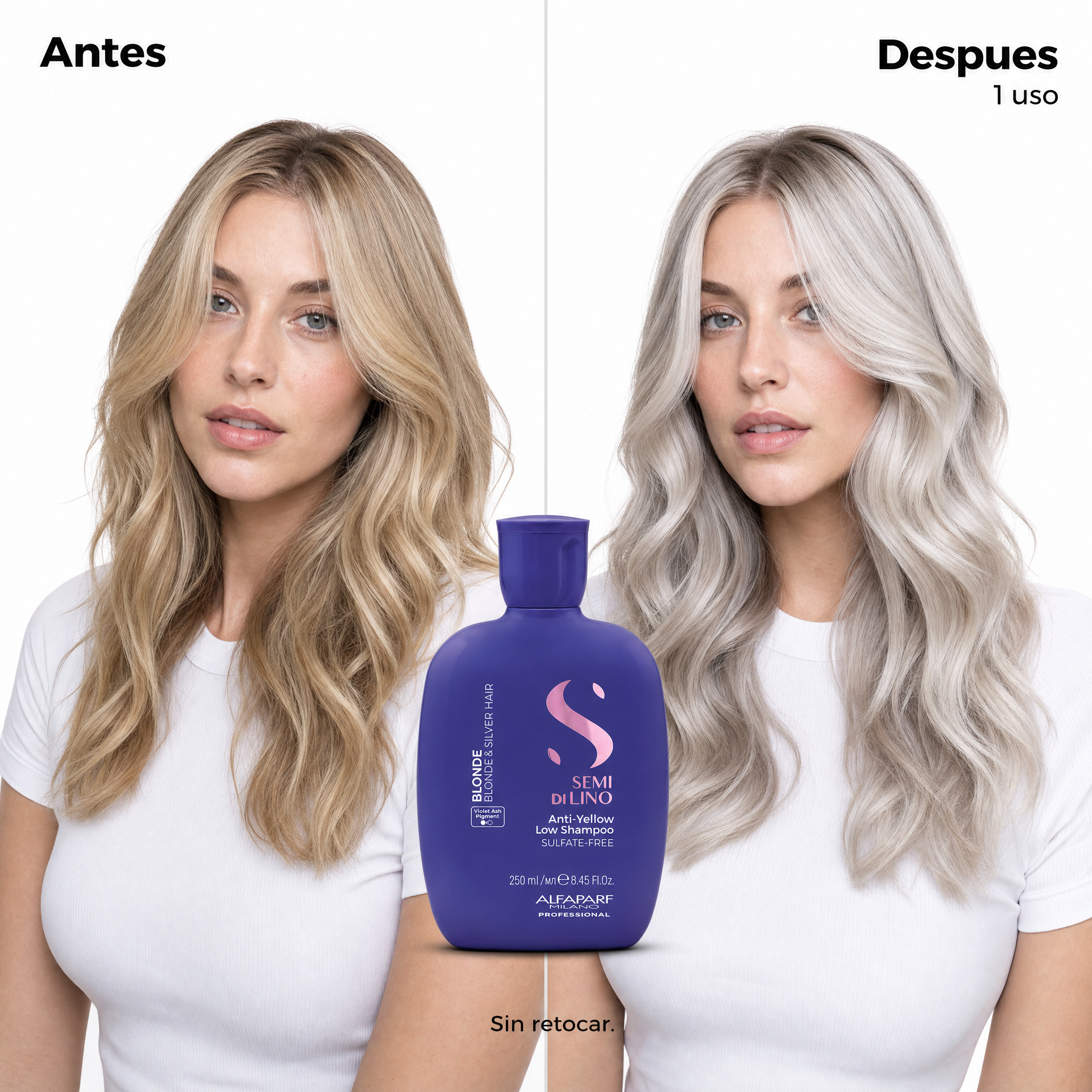 Alfaparf Semi Di Lino Blonde Anti Yellow Low Shampoo 250 ml