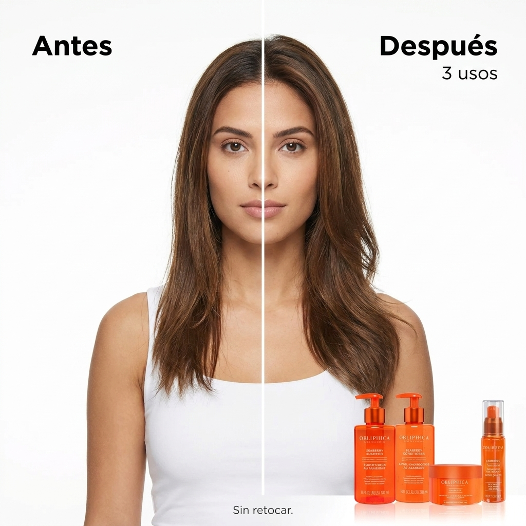 Obliphica Seaberry Mascarilla Capilar Cabello Fino a Medio