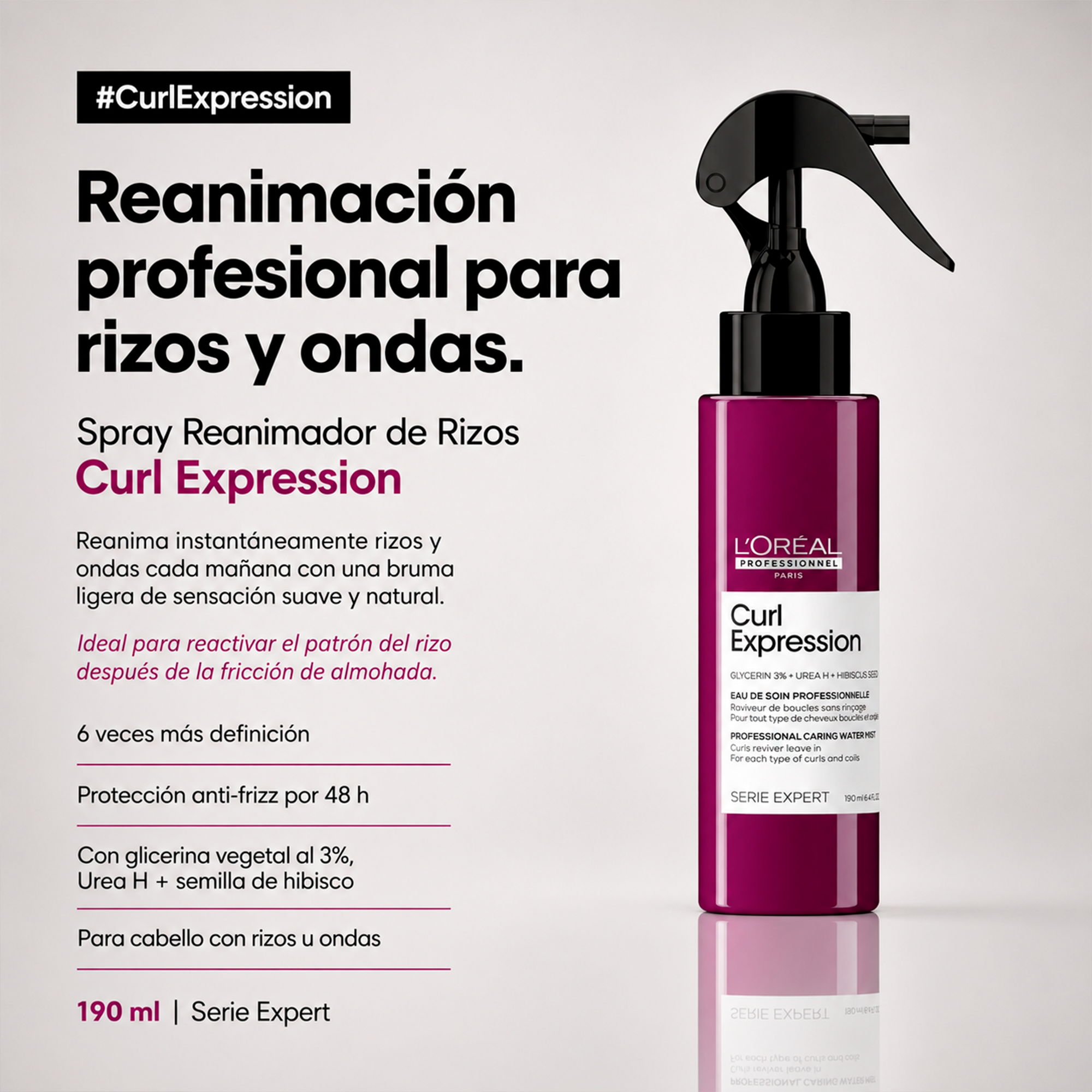 L'Oréal Professionnel Serie Expert Curl Expresion Spray Reanimador de Rizos 190 ml