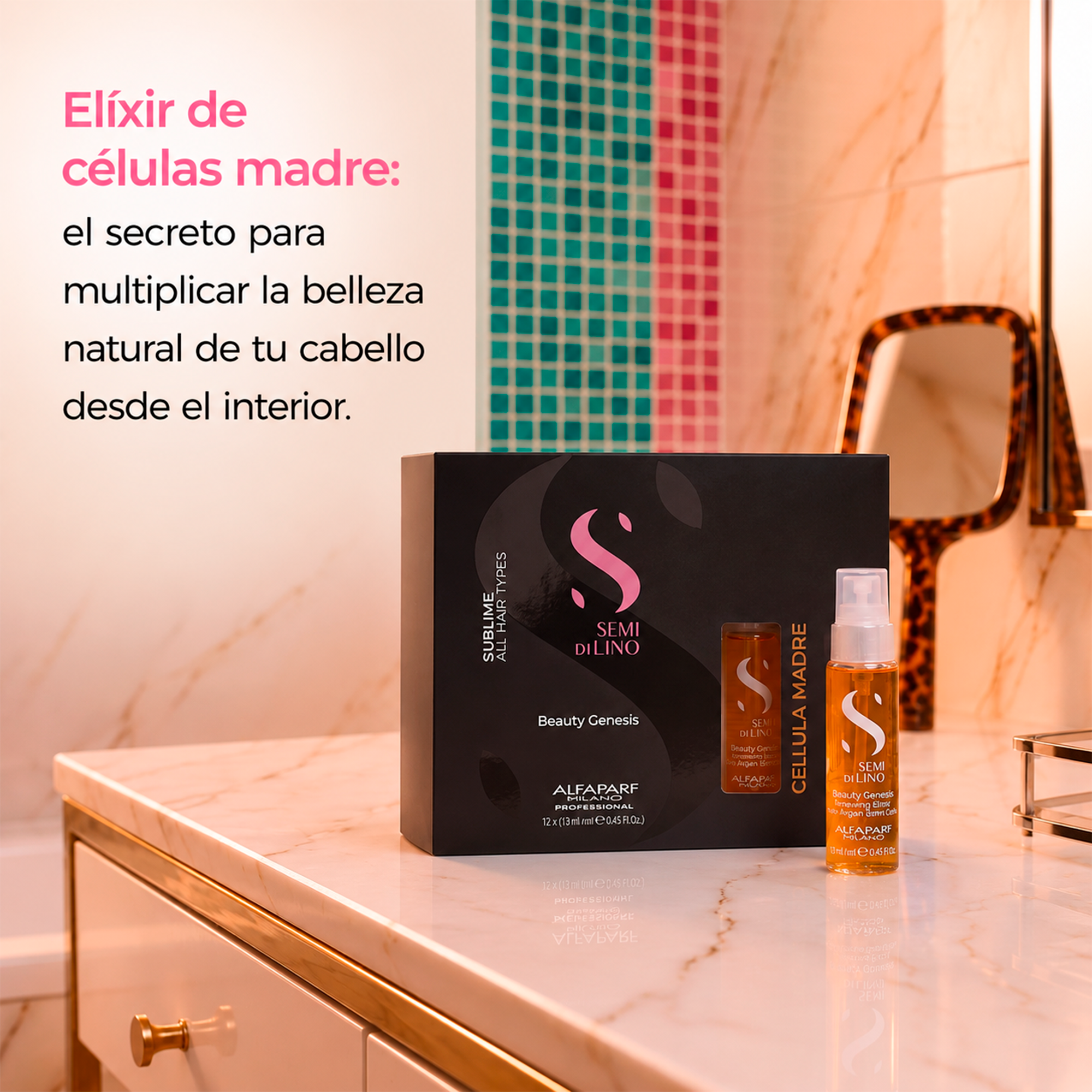 Alfaparf Semi Di Lino Sublime Ampolletas Celulas Madre 12 pzas x 13 ml