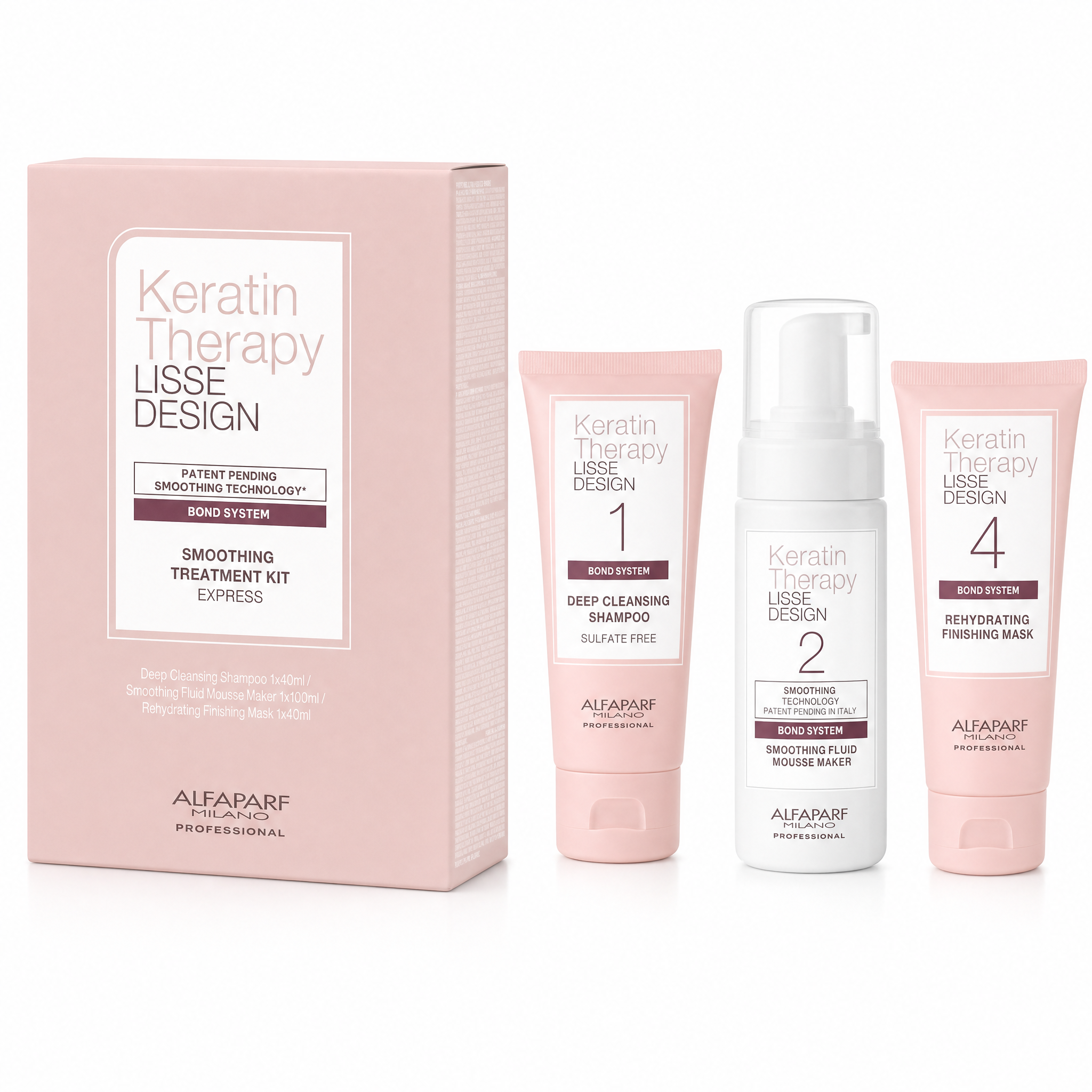 Alfaparf Keratin Therapy Lisse Design Kit 3 pzas