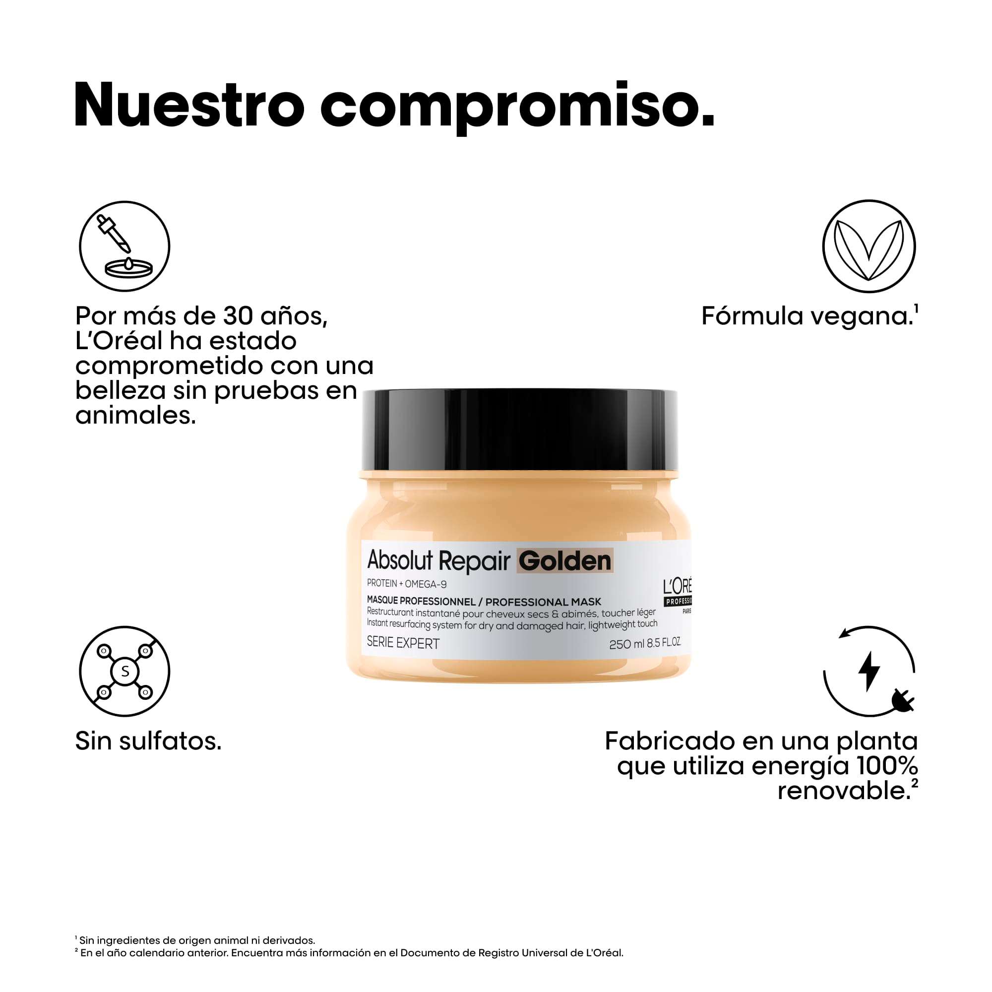 L'Oréal Professionnel Serie Expert Absolut Repair Golden Mascarilla 250 ml