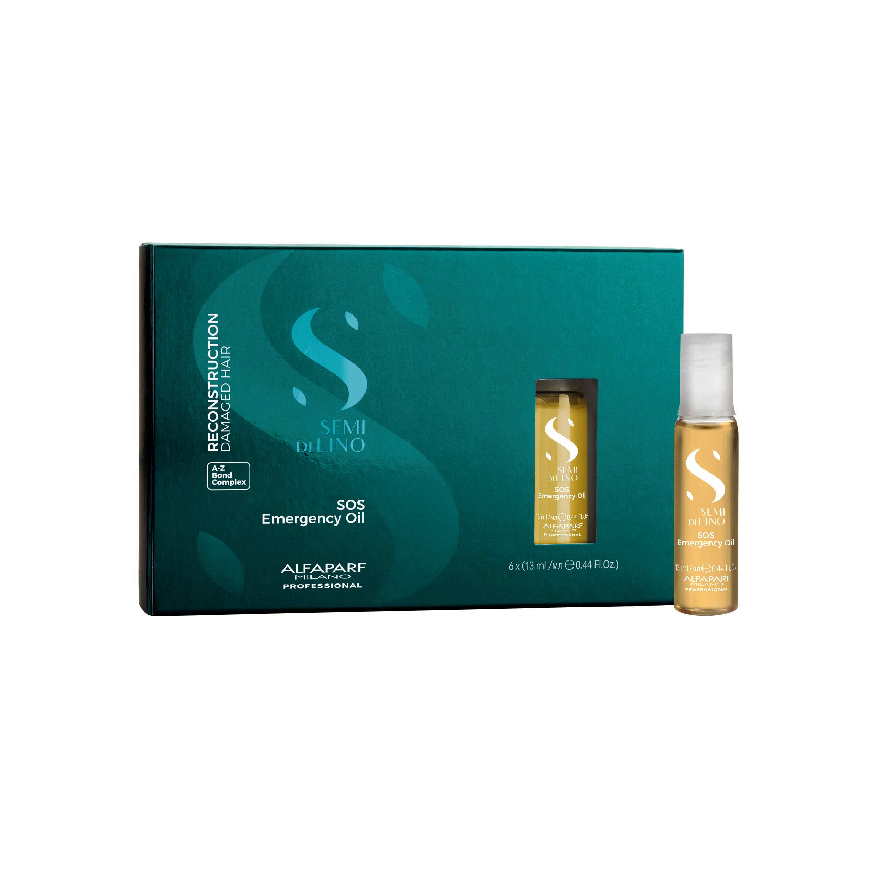 Alfaparf Semi Di Lino Reconstruction Ampolletas SOS Emergency Oil 12 pzas x 13 ml