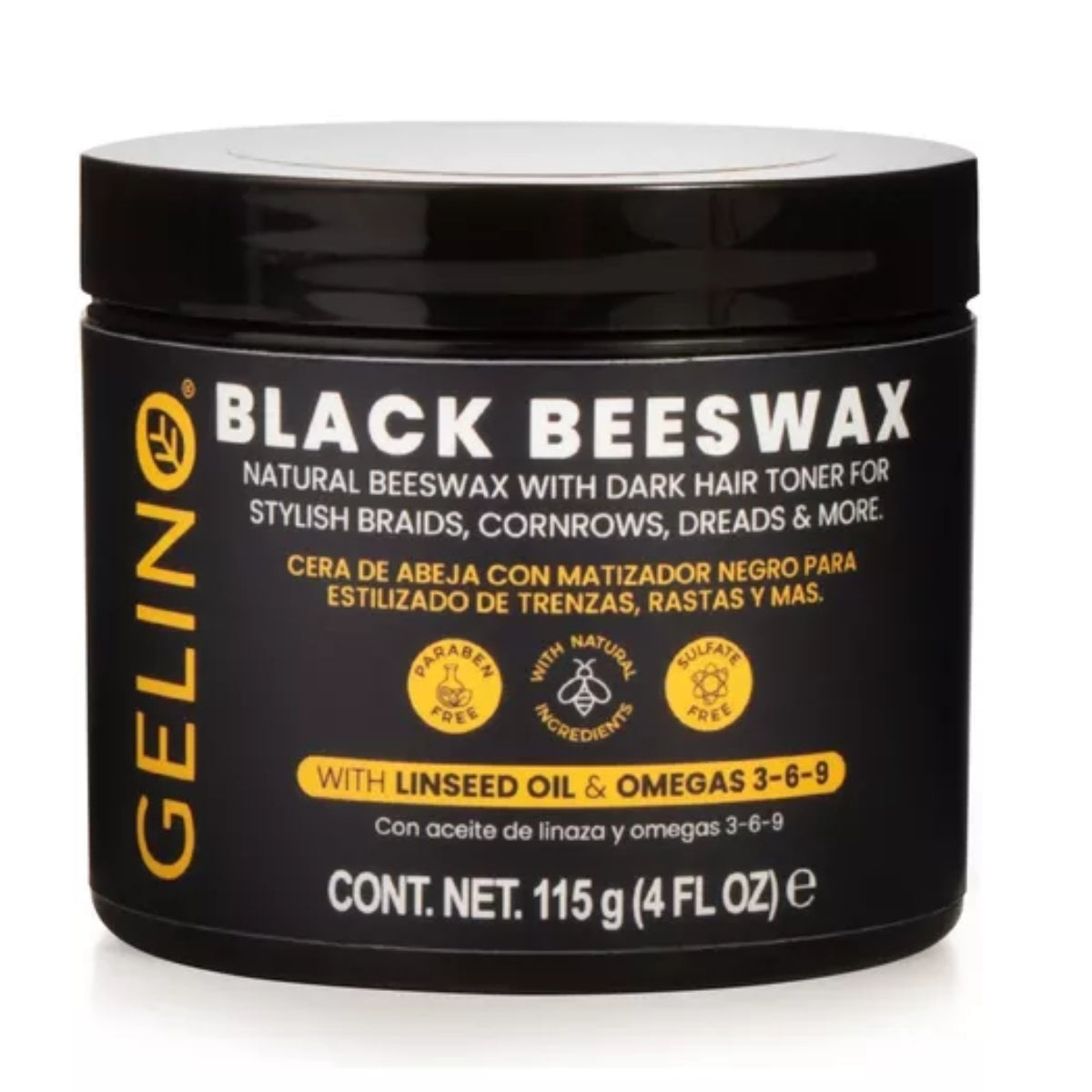 CERA MATIZADORA NEGRA BEESWAX 115 G - GELINO