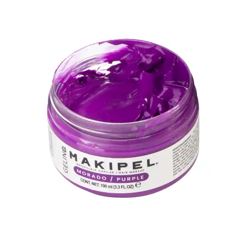 MAQUILLAJE CAPILAR TEMPORAL MORADO MAKIPEL 100 ML - GELINIO