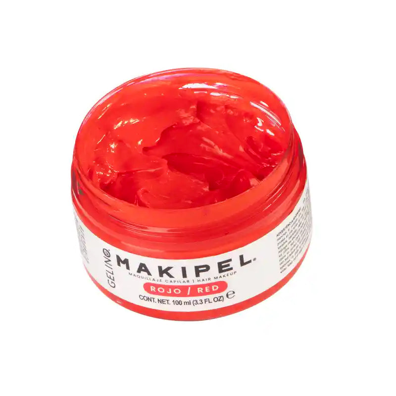 MAQUILLAJE TEMPORAL CAPILAR ROJO MAKIPEL 100 ML - GELINO