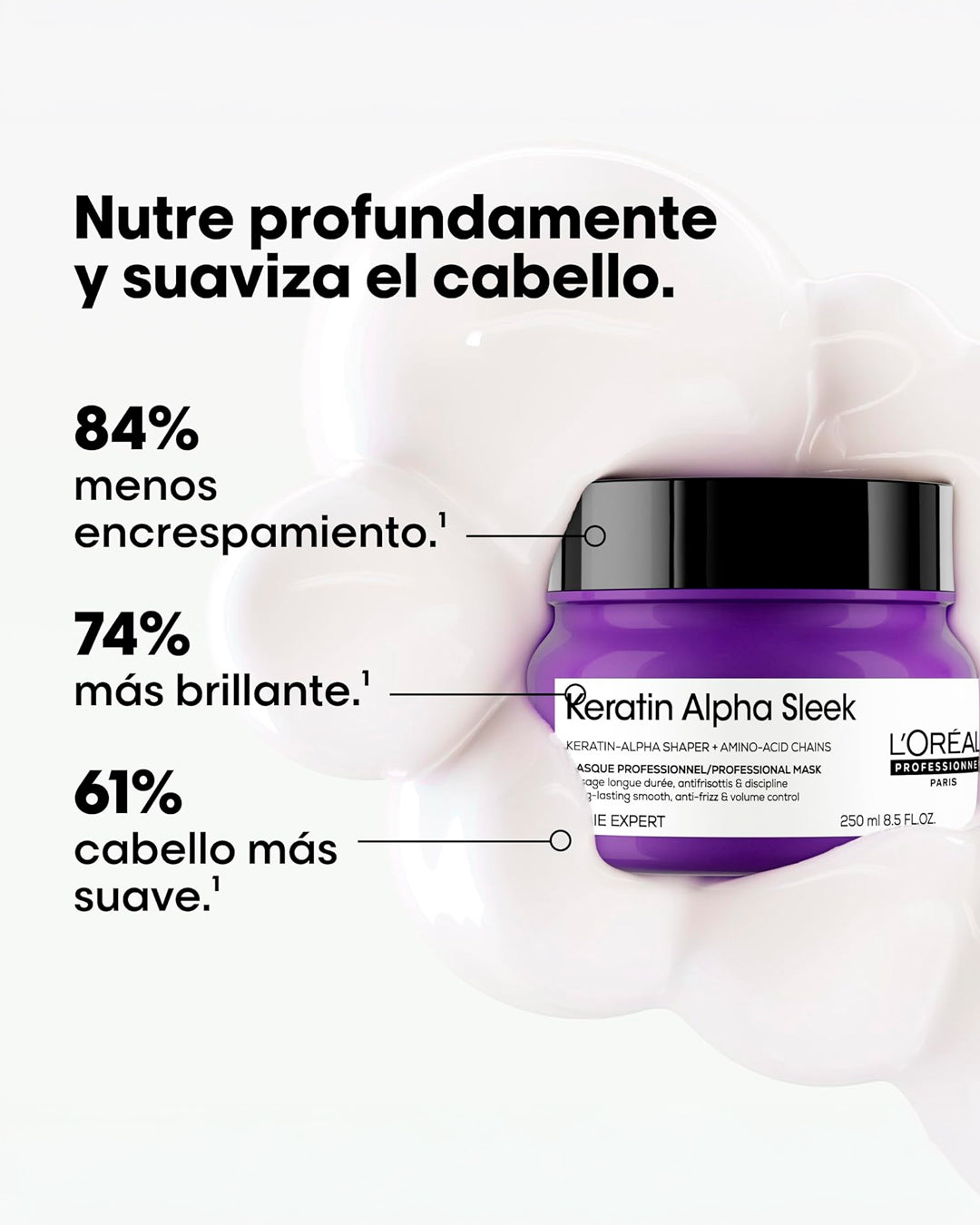 L'Oréal Professionnel Serie Expert Keratin Alpha Sleek Mascarilla 250 ml
