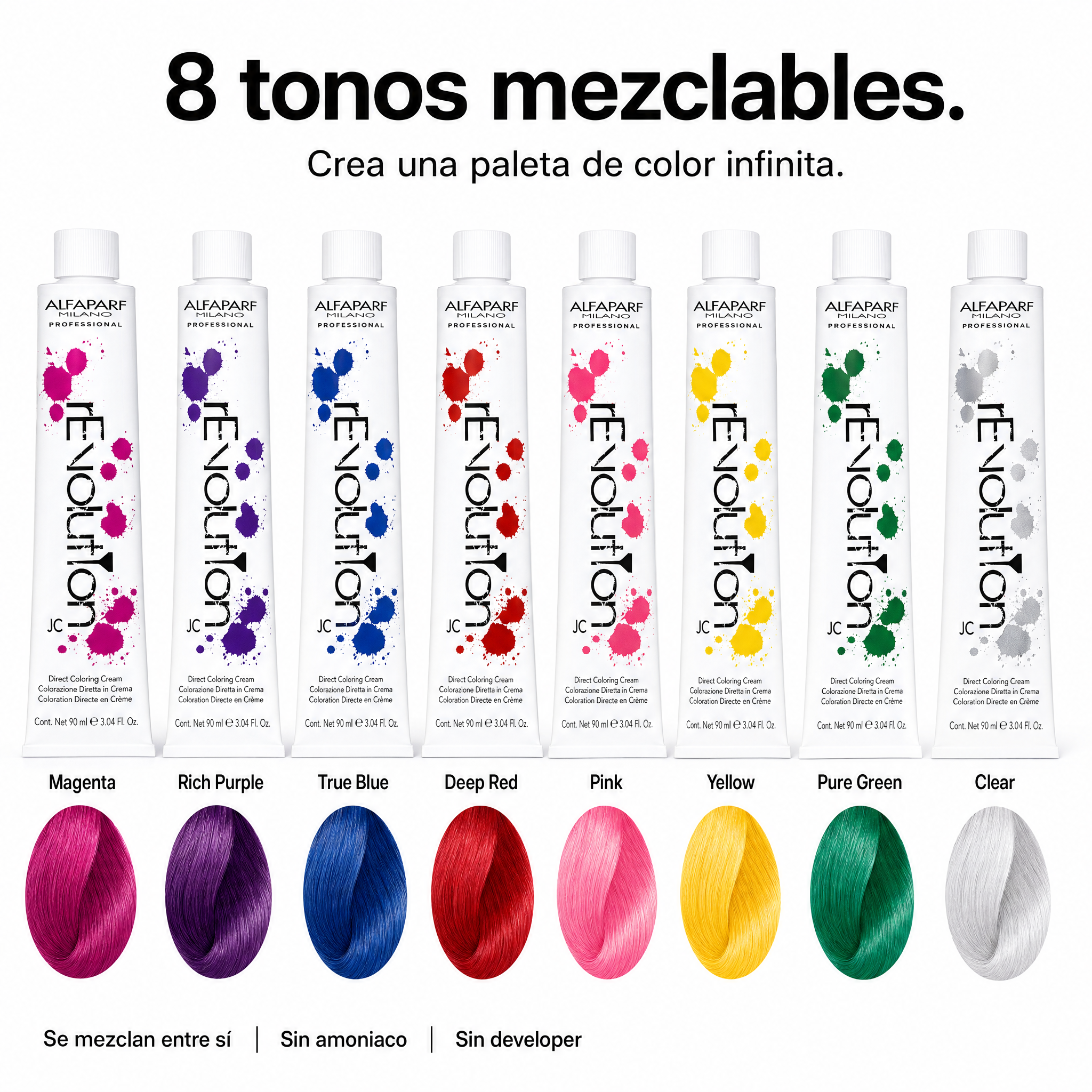 Alfaparf Revolution JC Tinte Profesional Semipermanente 90 ml