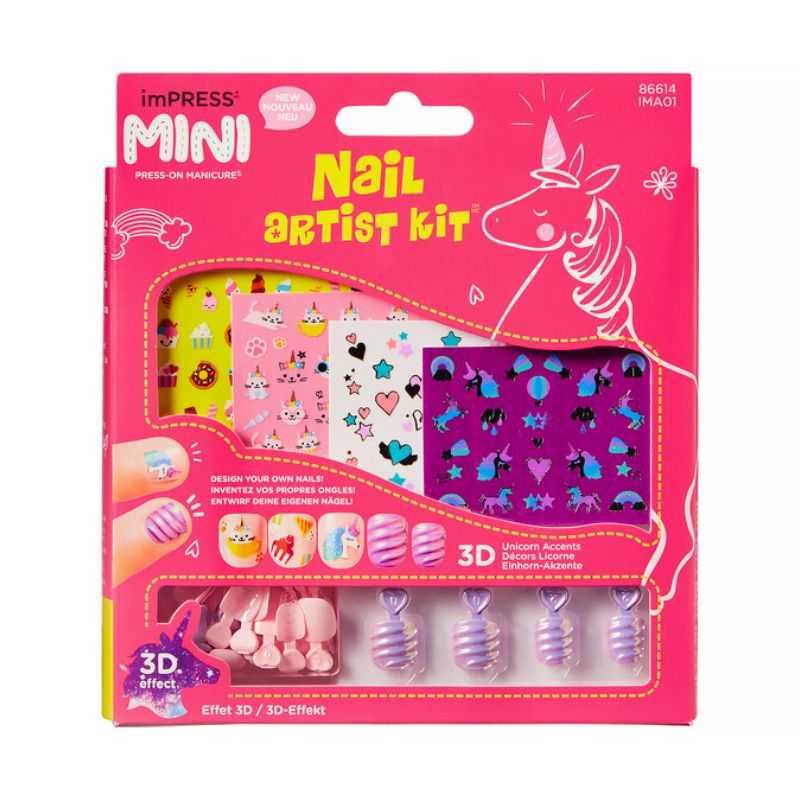 KISS UÑAS POSTIZAS ARTIST KIT KIDS 86614 IMA01