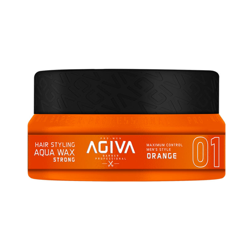 HAIR STYLING AQUA WAX STRONG 01 ORANGE 90 G - AGIVA