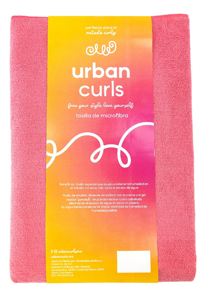 TOALLA ROSA URBAN CURLS