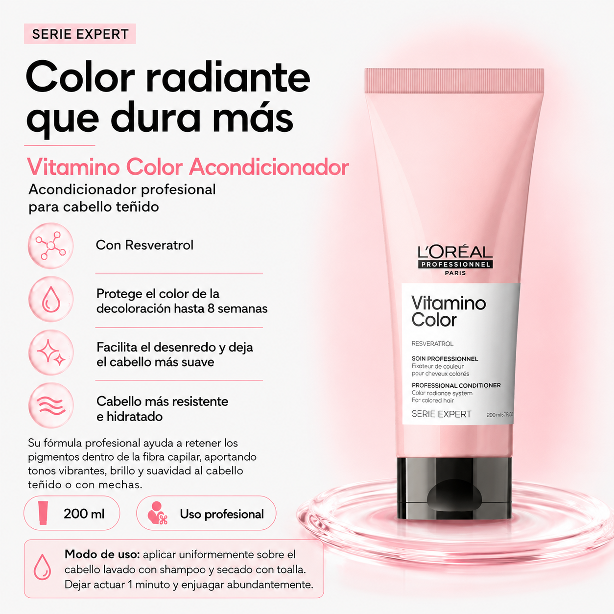 L'Oréal Professionnel Serie Expert Vitamino Color Acondicionador 200 ml