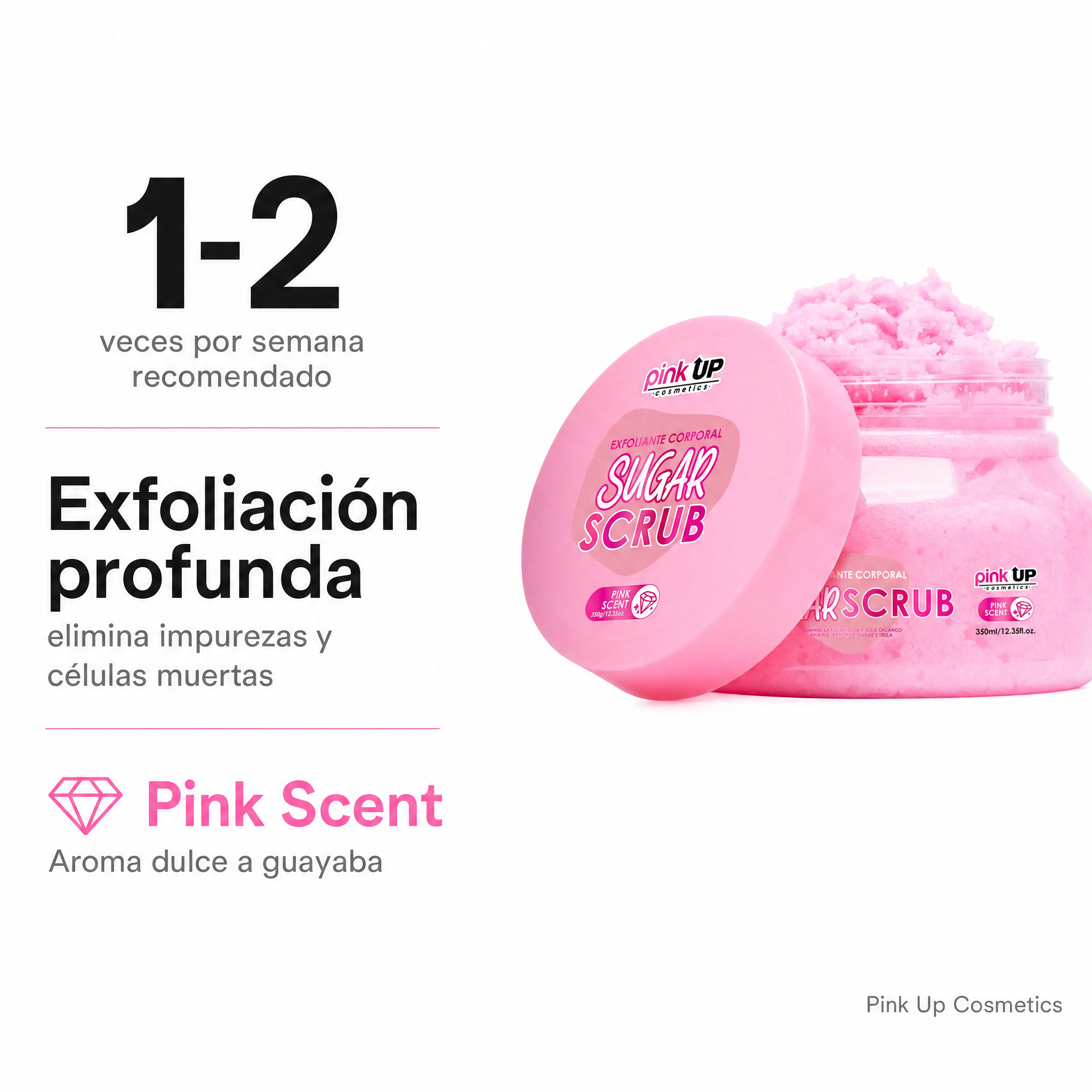 Pink Up Sugar Scrub Exfoliante Corporal