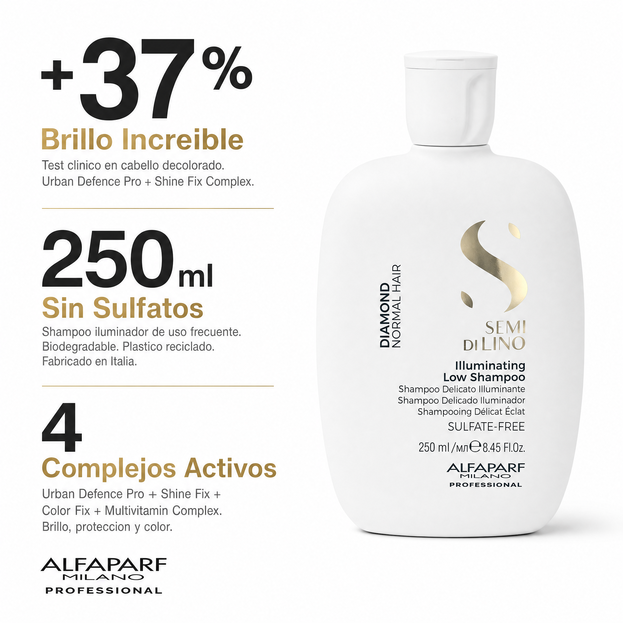 Alfaparf Semi Di Lino Diamond Iluminating Low Shampoo 250 ml
