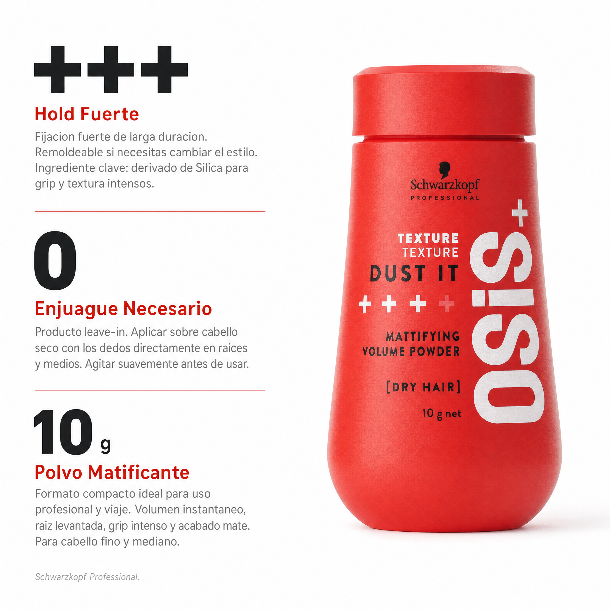 Schwarzkopf OSIS+Dust It Polvo Volumizante Matificador 10 gr