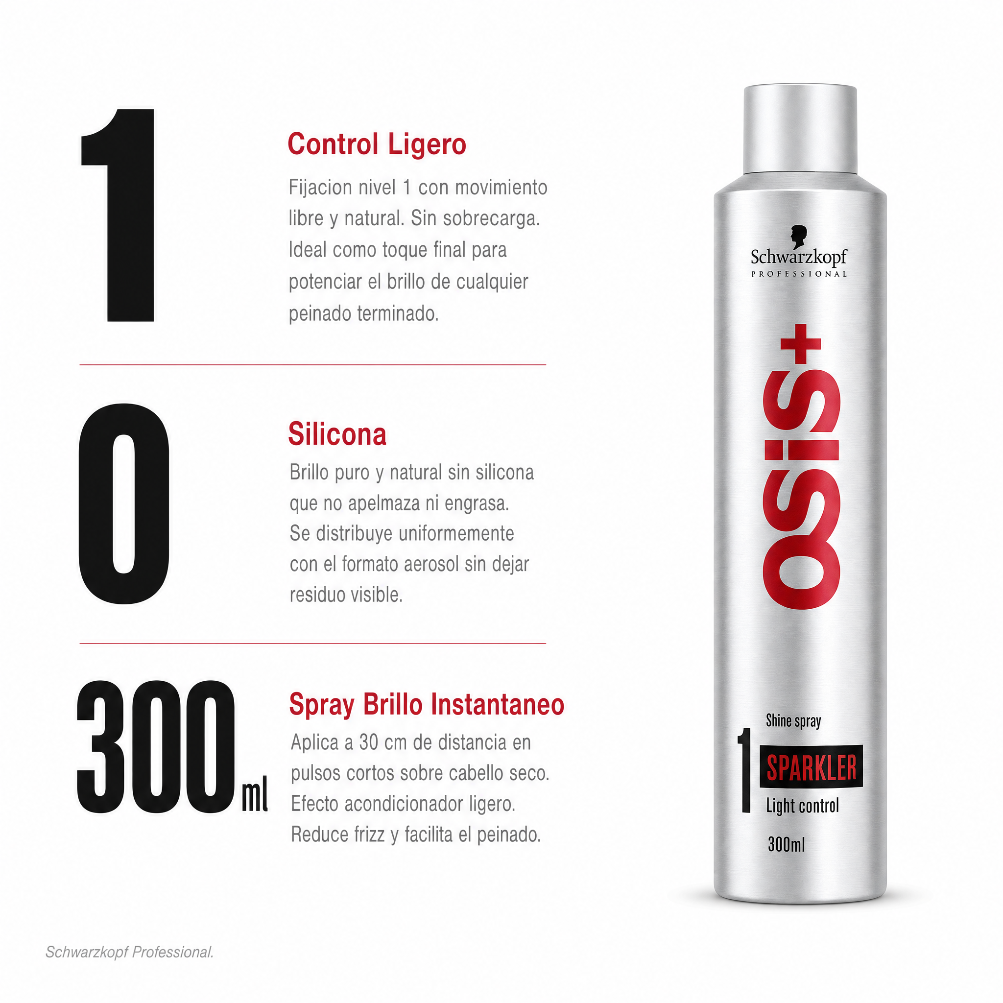 Schwarzkopf OSiS+Sparkler Spray Brillo 300 ml