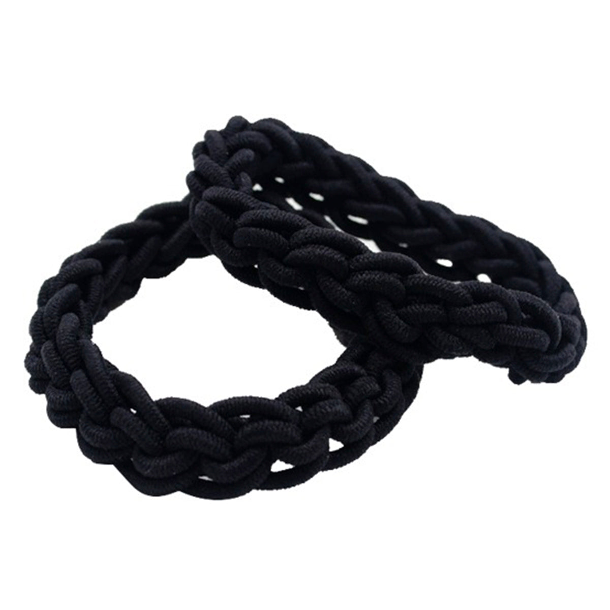 PONETTE LIGA TRENZADA NEGRA 2 PIEZAS